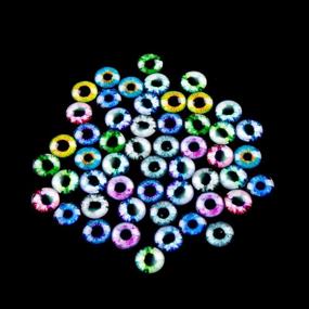 img 3 attached to 😍 Enhance Handcrafted Creations with DECORA 20mm Assorted Design Glass Eyes - 48pcs Pack