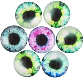 img 1 attached to 😍 Enhance Handcrafted Creations with DECORA 20mm Assorted Design Glass Eyes - 48pcs Pack