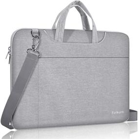 img 4 attached to 💼 Ferkurn Laptop Case Bag 15 15.6 Inch: Water Resistant Protective Shoulder Strap Sleeve for MacBook Pro 16 Inch and More