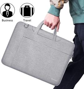 img 2 attached to 💼 Ferkurn Laptop Case Bag 15 15.6 Inch: Water Resistant Protective Shoulder Strap Sleeve for MacBook Pro 16 Inch and More