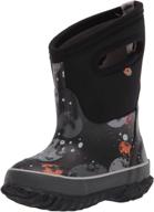 👧 kids classic high waterproof insulated rubber neoprene rain boot from bogs logo