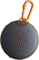 boompods aquablaster: waterproof bluetooth speaker w/ amazon alexa, hi-quality sound - enjoy shower, pool, beach (green/orange) logo