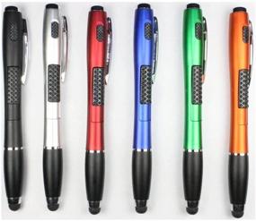 img 4 attached to Versatile Stylus [6 Pcs]: 3-in-1 Touch Screen Pen with LED, for Tablets, Smartphones - Compatible with iPad, iPhone, Samsung - Bonus Ink Included