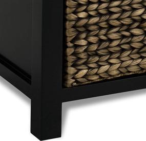 img 1 attached to 💼 Stylish and Practical: ClickDecor Griffin Storage Bench in Sleek Black