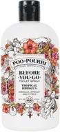 🌺 poo-pourri tropical hibiscus 16-ounce refill bottle for before-you-go toilet spray logo