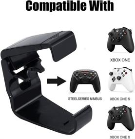 img 3 attached to 📱 Foldable Cellphone Clamp Mount for Xbox One Controller, Compatible with Xbox One S, Xbox One X, Steelseries Nimbus, iPhone Samsung Sony LG Huawei