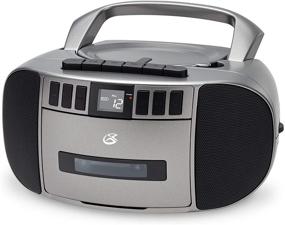 img 3 attached to GPX BCA209S: Portable CD and Cassette Player Boombox in Sleek Silver/Gray Design