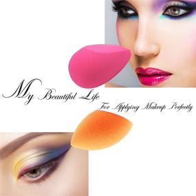 img 1 attached to 💄 Эмаксдизайн Губки для макияжа: 6-штук набор для идеального нанесения тонального крема, растушевки и скрытия недостатков