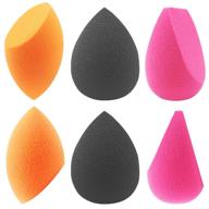 💄 emaxdesign makeup sponges: 6-piece blender set for flawless foundation, blending, and concealing logo