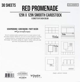 img 1 attached to 🔴 ColorBok 73473B Smooth Cardstock Paper Pad Red Promenade: High-Quality 12x12 Scrapbook/Cardmaking Paper