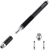 🖊️ ccivv stylus pen: 2-in-1 fine point & mesh tip | touch screen styling for tablet & cellphone (black) logo