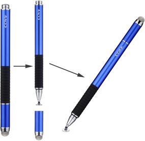 img 2 attached to 🖊️ CCIVV Stylus Pen: 2-in-1 Fine Point & Mesh Tip | Touch Screen Styling for Tablet & Cellphone (Black)