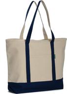 cotton canvas tote 👜 bag - durable and heavy-duty логотип