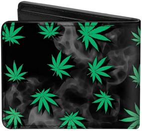 img 3 attached to 🌿 Weed Design Buckle Down Men's Bifold Wallet