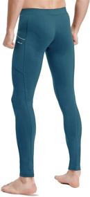 img 1 attached to Willit Leggings Pockets Training Workout Men's Clothing in Active