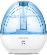 🛌 bedroom cool mist humidifier - quiet high low mist, auto-off, night light - 2l tank, filterless home office humidifiers - etl approved for baby kids nursery logo