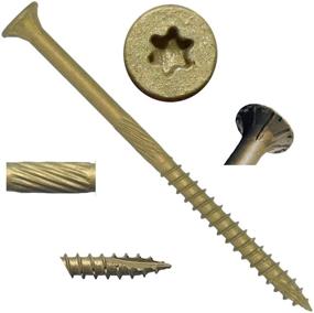 img 4 attached to Enhanced Durability: Bronze Coated Exterior Screws for Heavy-duty Projects