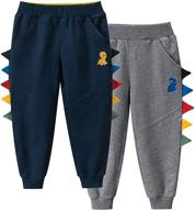 👖 cartoon drawstring elastic sweatpants for boys - rewangoing apparel logo