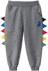 img 3 attached to 👖 Cartoon Drawstring Elastic Sweatpants for Boys - REWANGOING Apparel