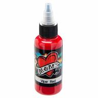 🔴 vibrant & bold: viper red millennium moms tattoo ink - authentic half ounce size from mom's millenium milennium logo