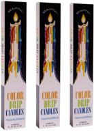 enhance your atmosphere with color drip candles - 3-pack (6 candles total) logo