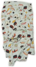 img 4 attached to 🍣 Loulou Lollipop Large Muslin Swaddle Blanket Wrap for Newborn to Toddler Girl and Boy, Soft Receiving Blanket in Sushi Design, 47” by 47” Size