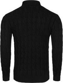 img 1 attached to Tinkwell Turtleneck Knitted Clearance Swearter Sports & Fitness and Cycling