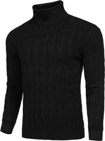 img 2 attached to Tinkwell Turtleneck Knitted Clearance Swearter Sports & Fitness and Cycling