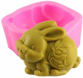 img 4 attached to Easter Bunny Silicone Mold – MoldFun for Fondant Cake Toppers, Mini Soaps, Wax Crayons, Polymer Clay, Fimo, and Paper Crafts