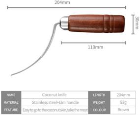 img 2 attached to MeiBoAll Coconut Stainless Removal Durable