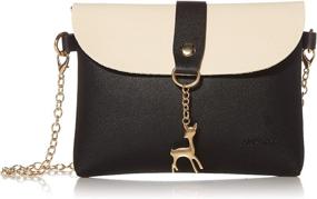 img 4 attached to 👜 Women's Small Leather Crossbody Handbags with Pendant – Handbags & Wallets