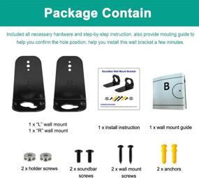 img 1 attached to Кронштейн для крепления звуковой панели Samsung для HW-M360 HW-M550 HW-K550 HW-K650 HW-K430 HW-KM45C/ZA HW-M360/ZA HW-M450/ZA HW-K550/ZA HW-K335 HW-K651 HW-K450