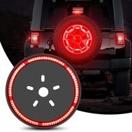 🔴 nilight tl-12 spare tire brake light: enhance safety & style for wrangler 2007-2018 jk jku yj tj with eye-catching red light! logo