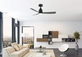 img 1 attached to Fanimation Kute 44 inch Black Blade Ceiling Fan: Perfect for Indoors and Outdoors