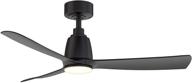 fanimation kute 44 inch black blade ceiling fan: perfect for indoors and outdoors логотип