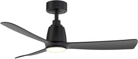 img 4 attached to Fanimation Kute 44 inch Black Blade Ceiling Fan: Perfect for Indoors and Outdoors