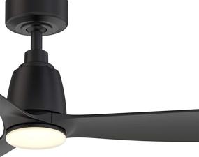 img 3 attached to Fanimation Kute 44 inch Black Blade Ceiling Fan: Perfect for Indoors and Outdoors