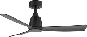 img 2 attached to Fanimation Kute 44 inch Black Blade Ceiling Fan: Perfect for Indoors and Outdoors