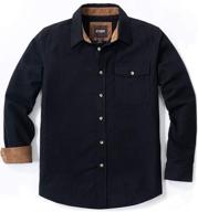 cqr flannel sleeved button up all cotton men's clothing in shirts logo