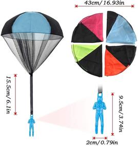 img 2 attached to Unleash Fun and Thrill with 🪂 SUPRBIRD Parachute 10 Pieces Children's Throwing Kit