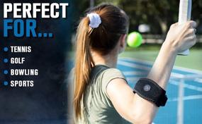 img 1 attached to 🎾 Adjustable Tennis Elbow Brace by RiptGear – Provides Compression and Support for Tennis Elbow, Golfer’s Elbow, Tendonitis – Suitable for Men and Women