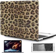 🦁 oneget laptop case - compatible with macbook pro 13 inch case 2016-2019, a2159 a1989 a1706 a1708 - pu leopard print pu leather hard shell case with keyboard cover and screen protector (model 8151) logo