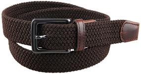 img 1 attached to Samtree Braided Elastic Stretch 01 Khaki Men's Accessories & Belts: Stylish and Flexible Fashion Favorites
