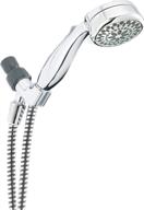 🚿 enhance your shower experience with the delta faucet 7-spray touch-clean hand held shower head in chrome 75700 logo