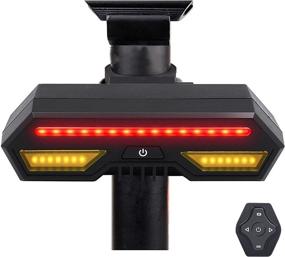 img 4 attached to 🚴 QRlitos Smart Bike Tail Light: USB Rechargeable, Waterproof, Wireless Remote, Safety Turn Signals for Road and Mountain Bikes