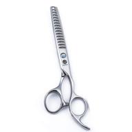 🔪 6.0 inch silver professional hairdressing scissors: 16 teeth fishbone big tooth thinning/blending/texturing barber chunker shear for perfect hair styling logo