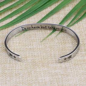 img 3 attached to 🌟 Joycuff Gifts for Women: Inspirational Engraved Mantra Cuff Bracelet - Kind Heart, Fierce Mind, Brave Spirit! Perfect Friendship or Encouragement Bangle Jewelry