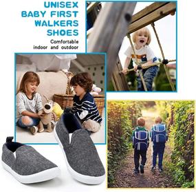 img 3 attached to KIZWANT Toddler Sneakers Lightweight Loafers Boys' Shoes and Loafers