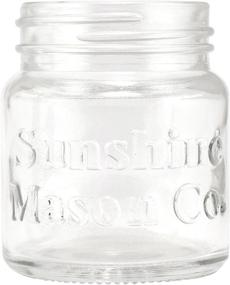 img 3 attached to 🥃 Sunshine Mason Co. Mini Mason Jar Shot Glasses 2 oz with Metal Lid - Pack of 6