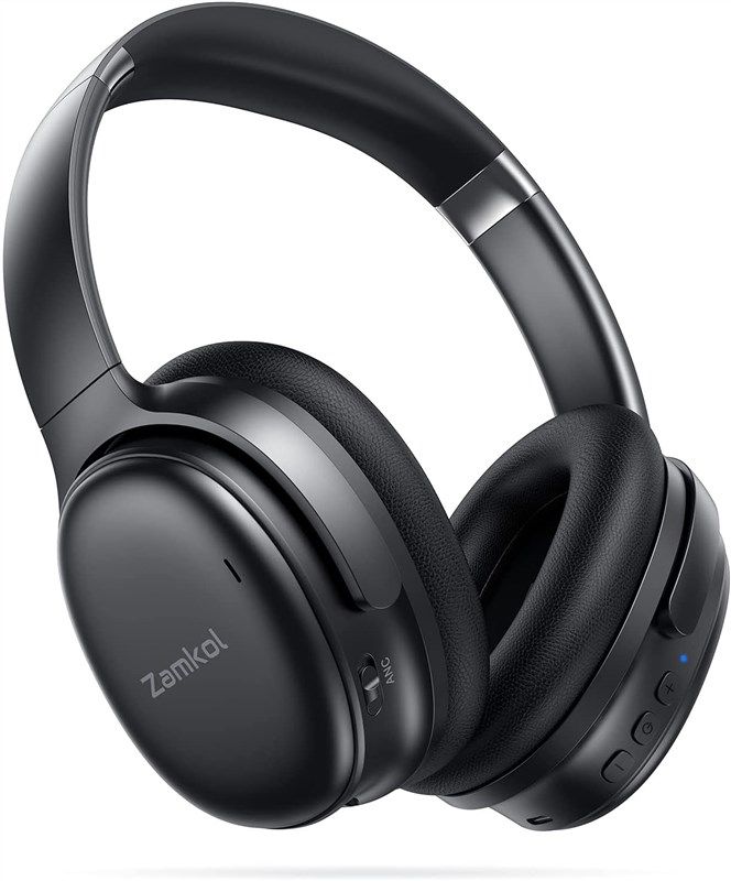 zamkol bluetooth headphones cancelling gaming black 로고